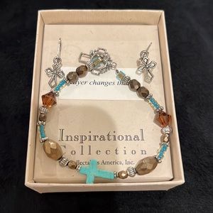 NWT Silver Earrings and Bracelet